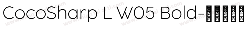 CocoSharp L W05 Bold字体转换